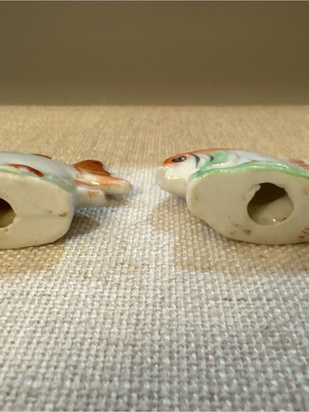 Vintage Porcelain Fish Chopstick Rests - Made in Japan